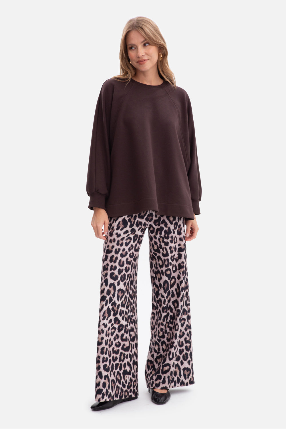 T-shirt femme BeWear Sweatshirt Sweatshirt — brun