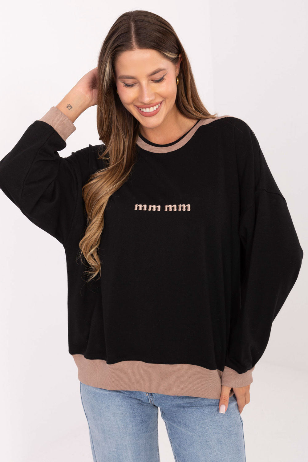 T-shirt femme Relevance Sweatshirt Sweatshirt — noir