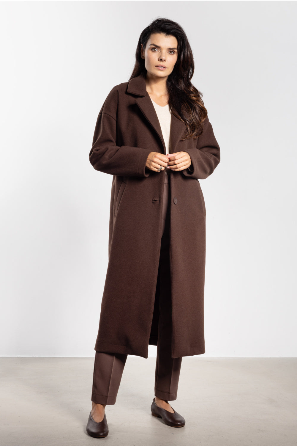 Manteau femme awama — brun