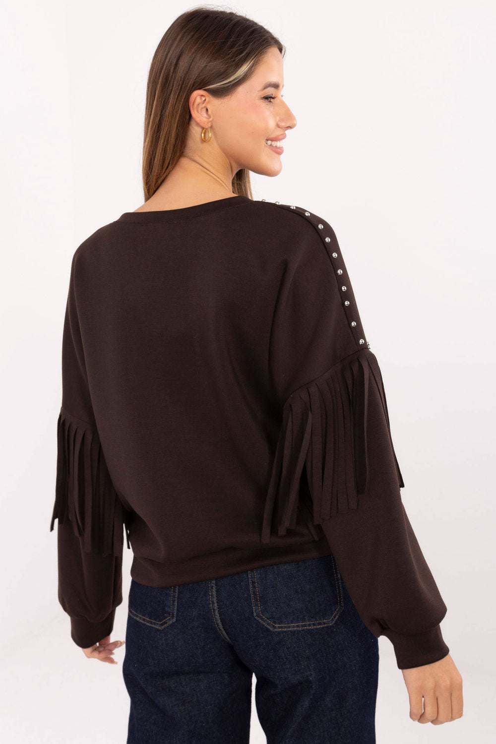 T-shirt femme Rue Paris Sweatshirt Sweatshirt — brun