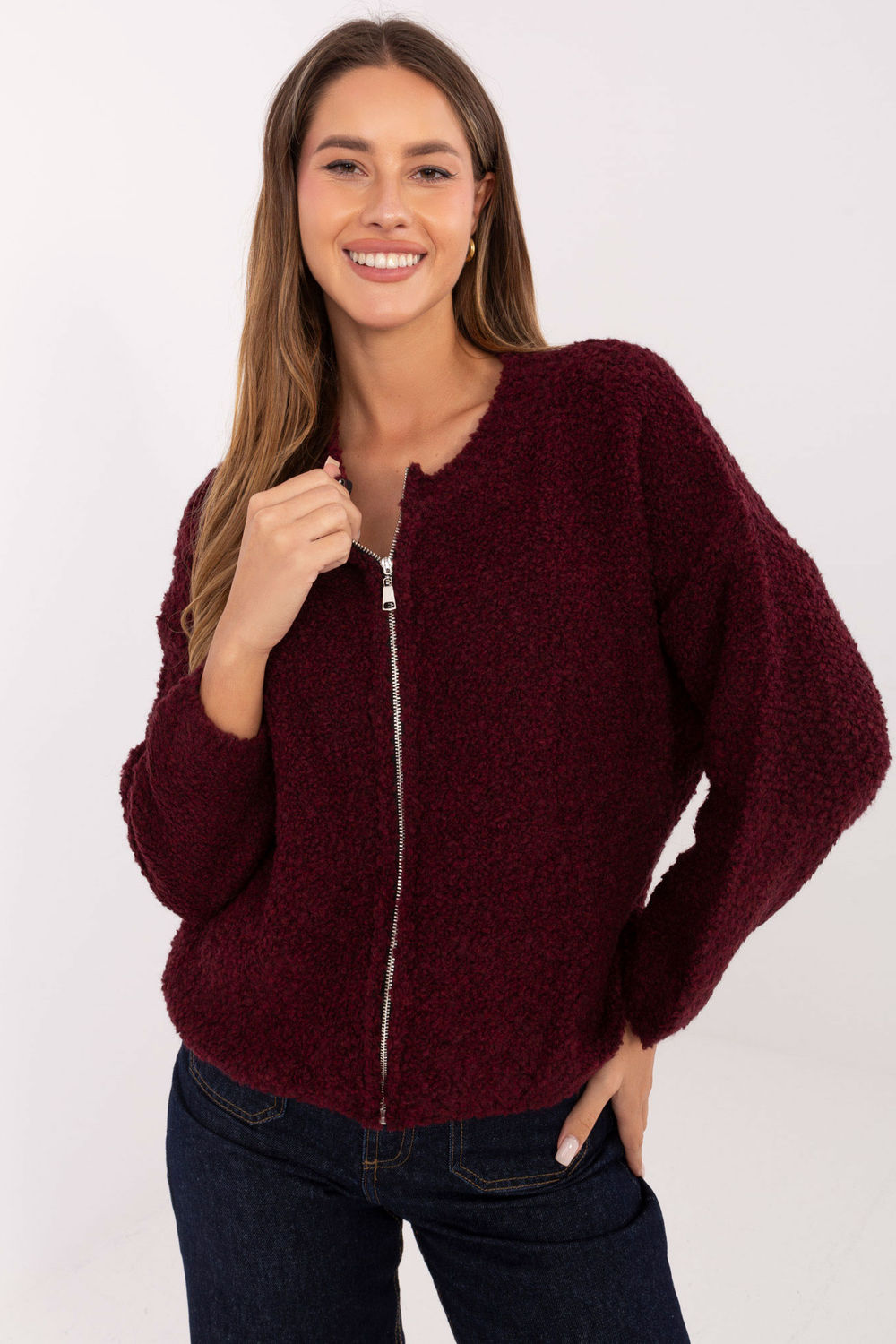 Cardigan femme Rue Paris — rouge