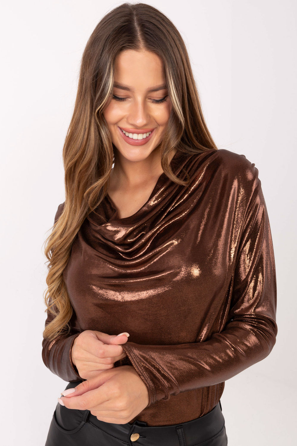 Blouse femme Italy Moda Chemisier Chemisier — brun
