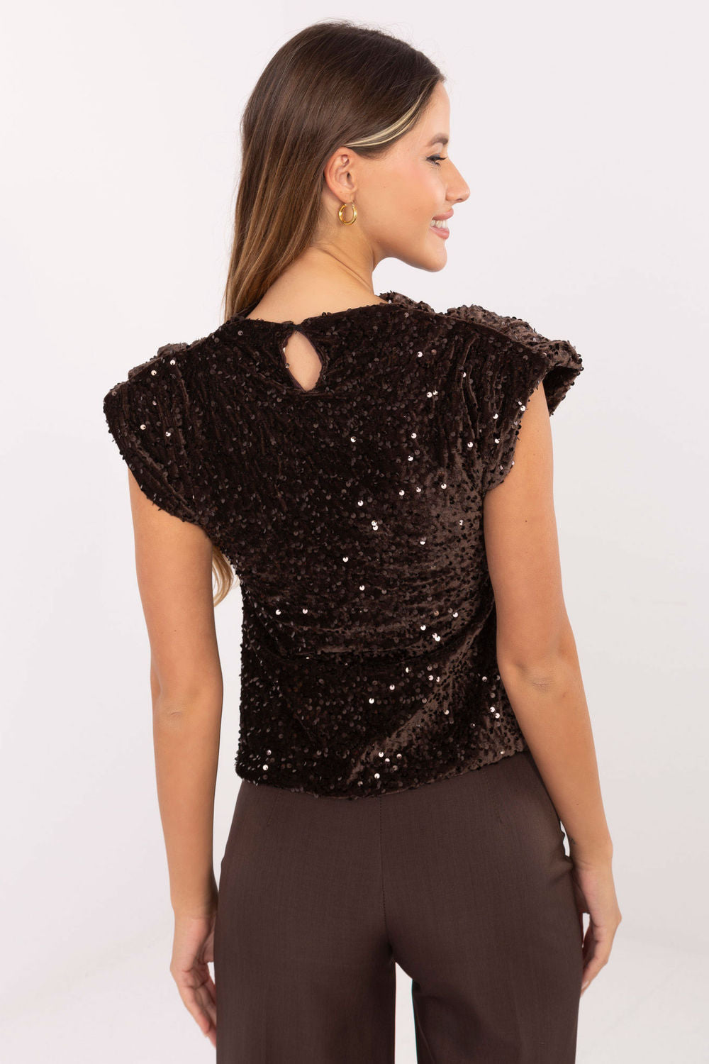 Blouse femme Italy Moda Chemisier Chemisier — brun