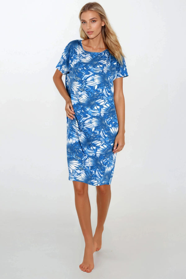 Nuisette femme Momenti Per Me Chemise De Nuit — bleu