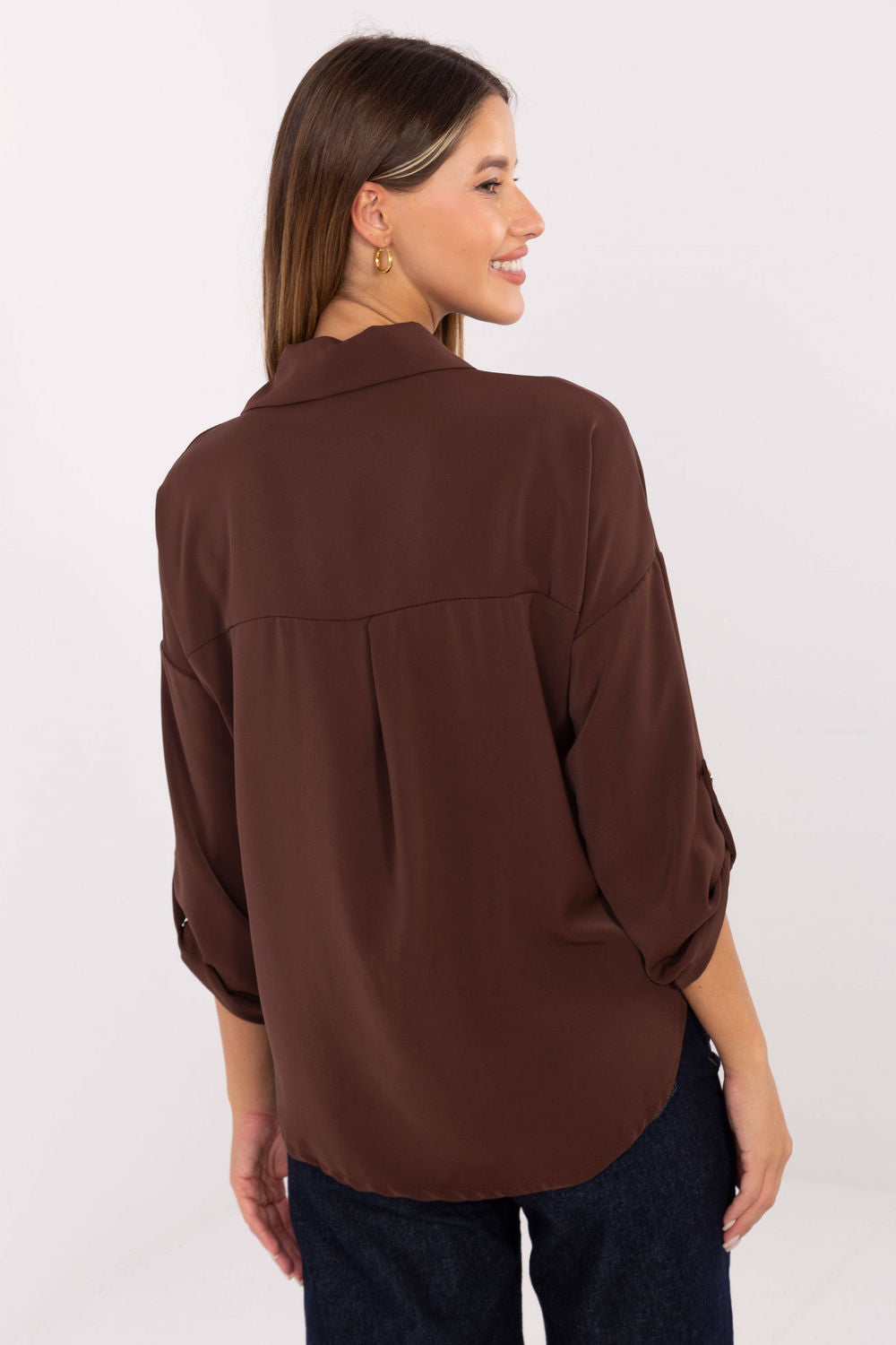 Blouse femme Rue Paris — brun