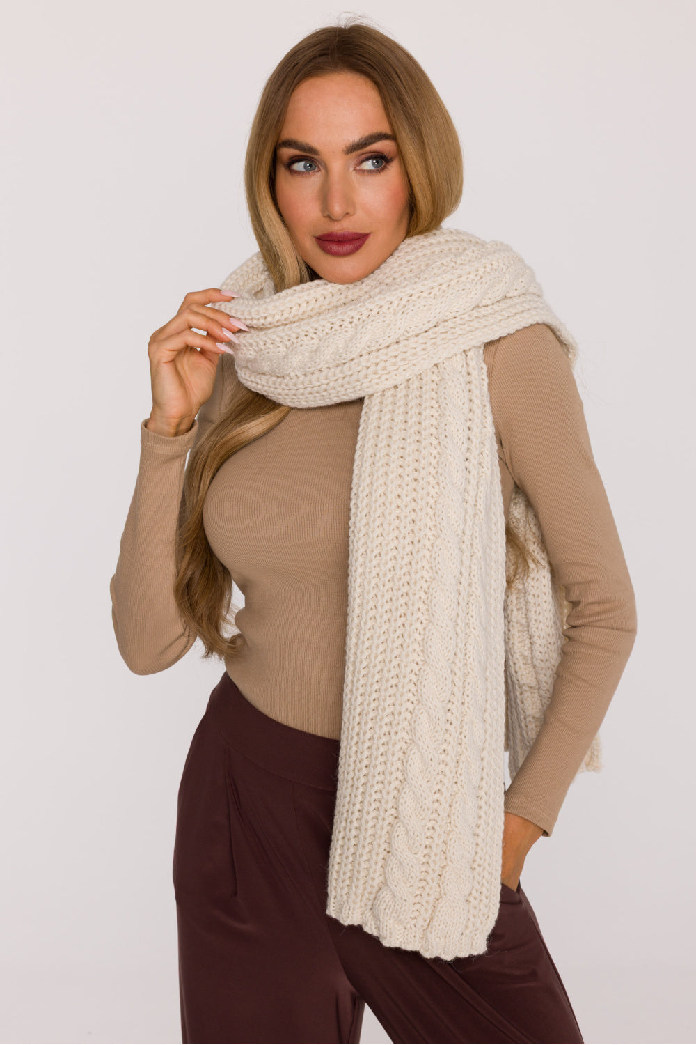 Châle femme Moe — beige