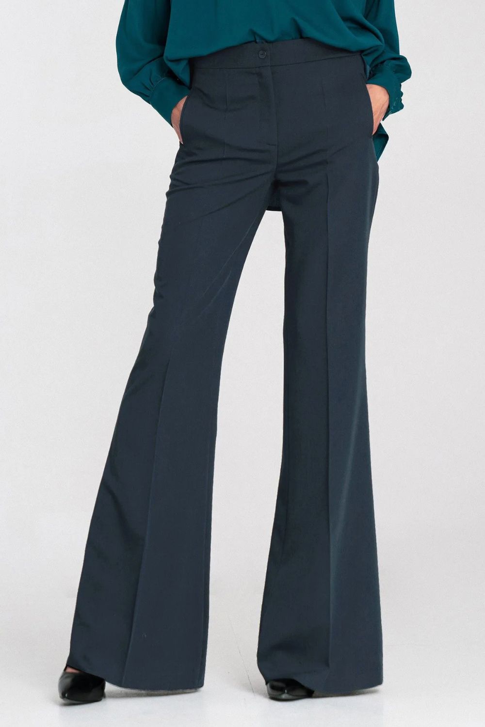 Chaussures à talons femme Nife Pantalon Pantalon — bleu marine
