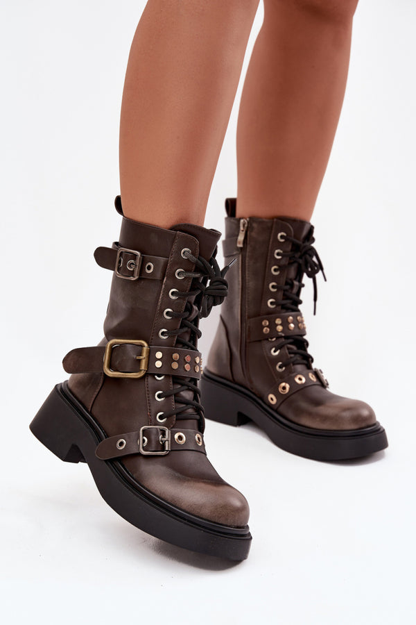 Bottes femme Step in style Bootie Bootie — brun