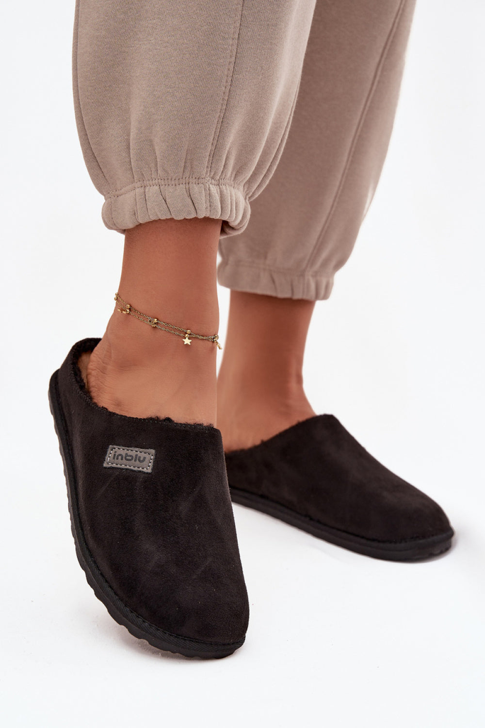 Pantalon femme Step in style Pantoufles Pantoufles — noir
