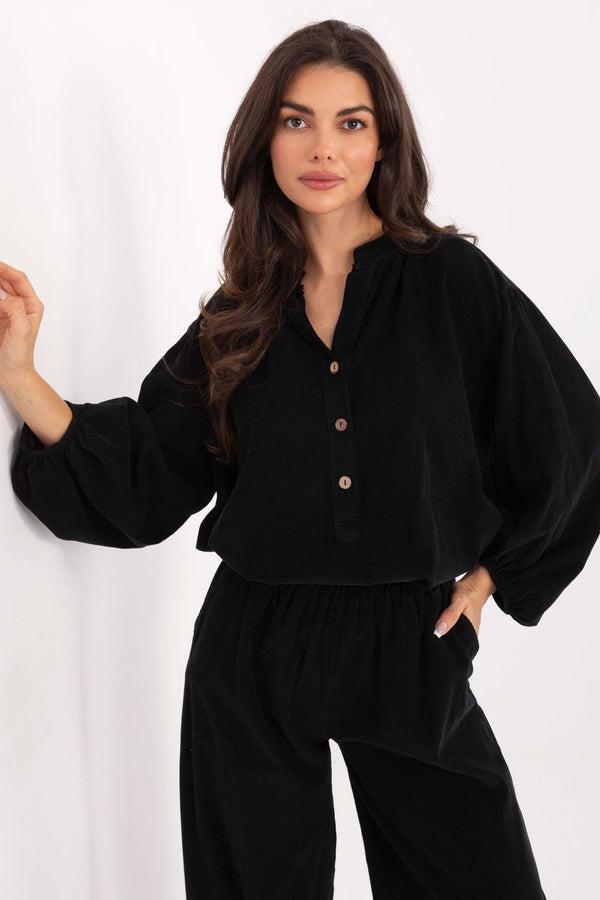 Blouse femme Italy Moda Chemisier Chemisier — noir
