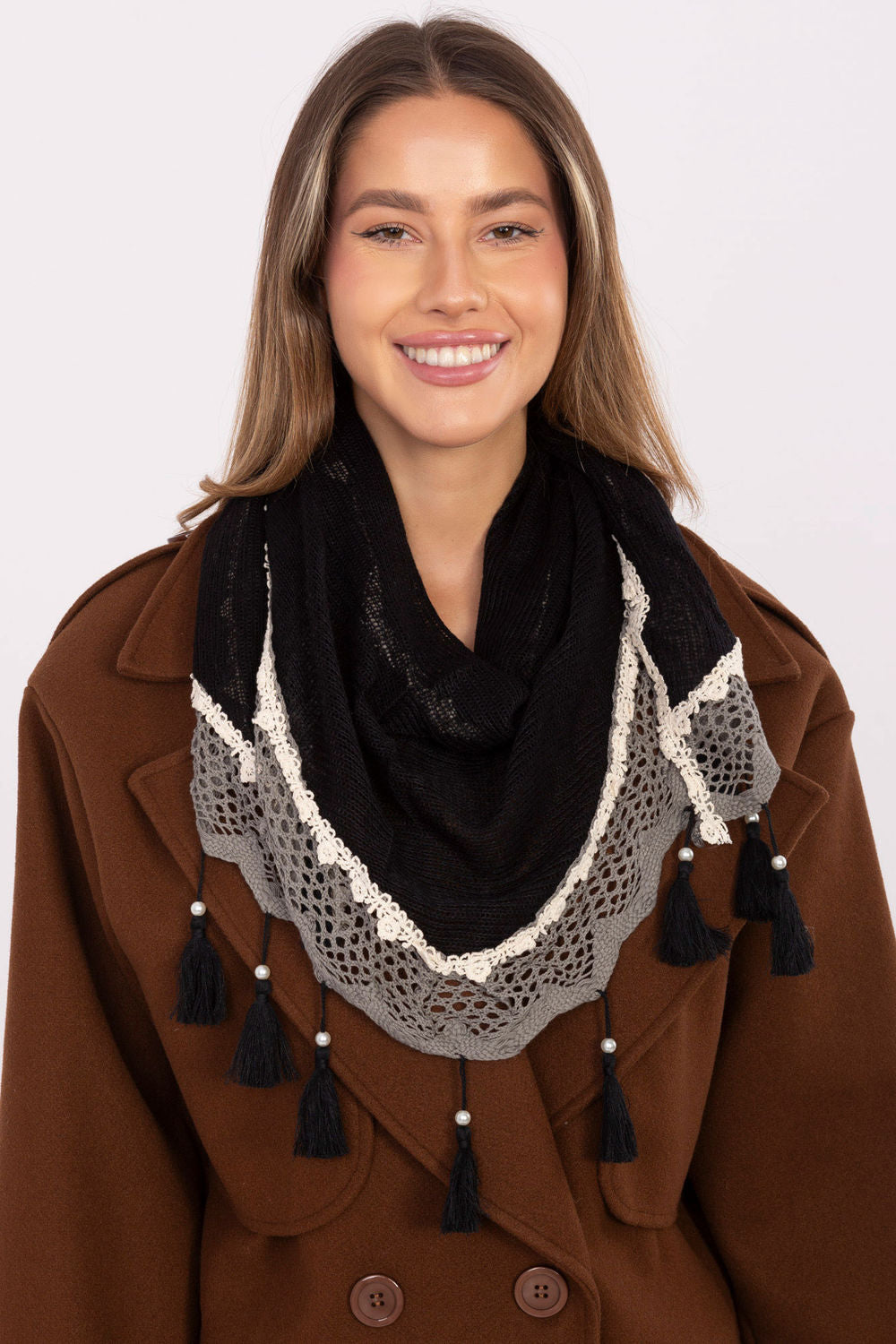 Foulard femme AT — noir