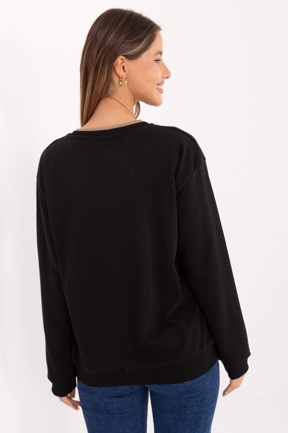 T-shirt femme Relevance Sweatshirt Sweatshirt — noir