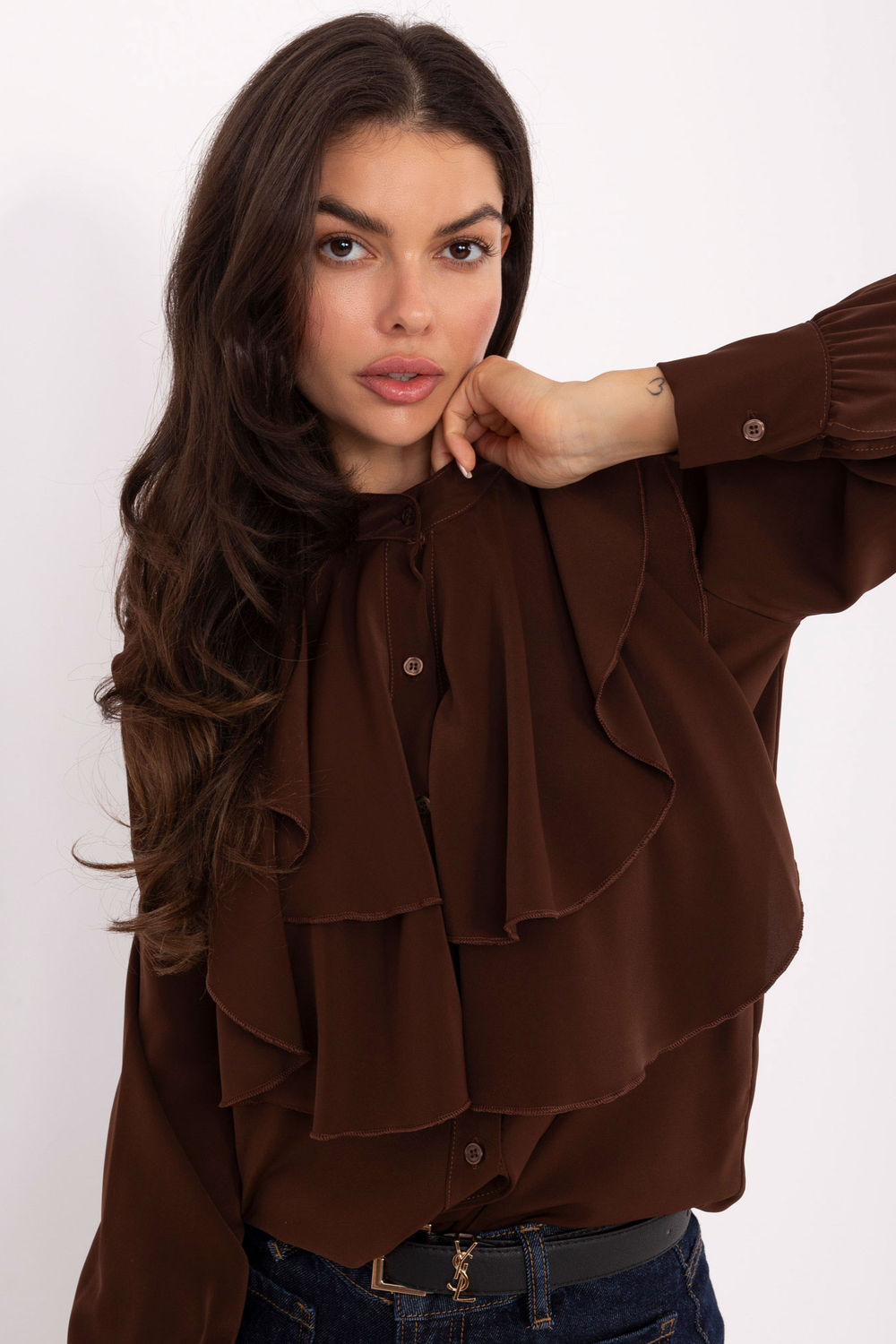 Blouse femme Rue Paris — brun