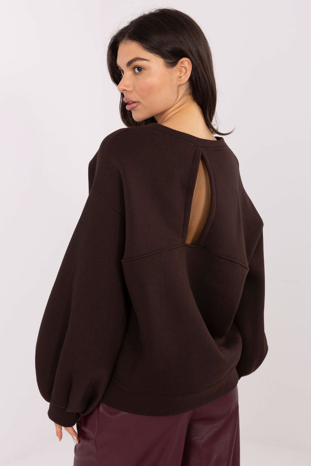 T-shirt femme Rue Paris Sweatshirt Sweatshirt — brun