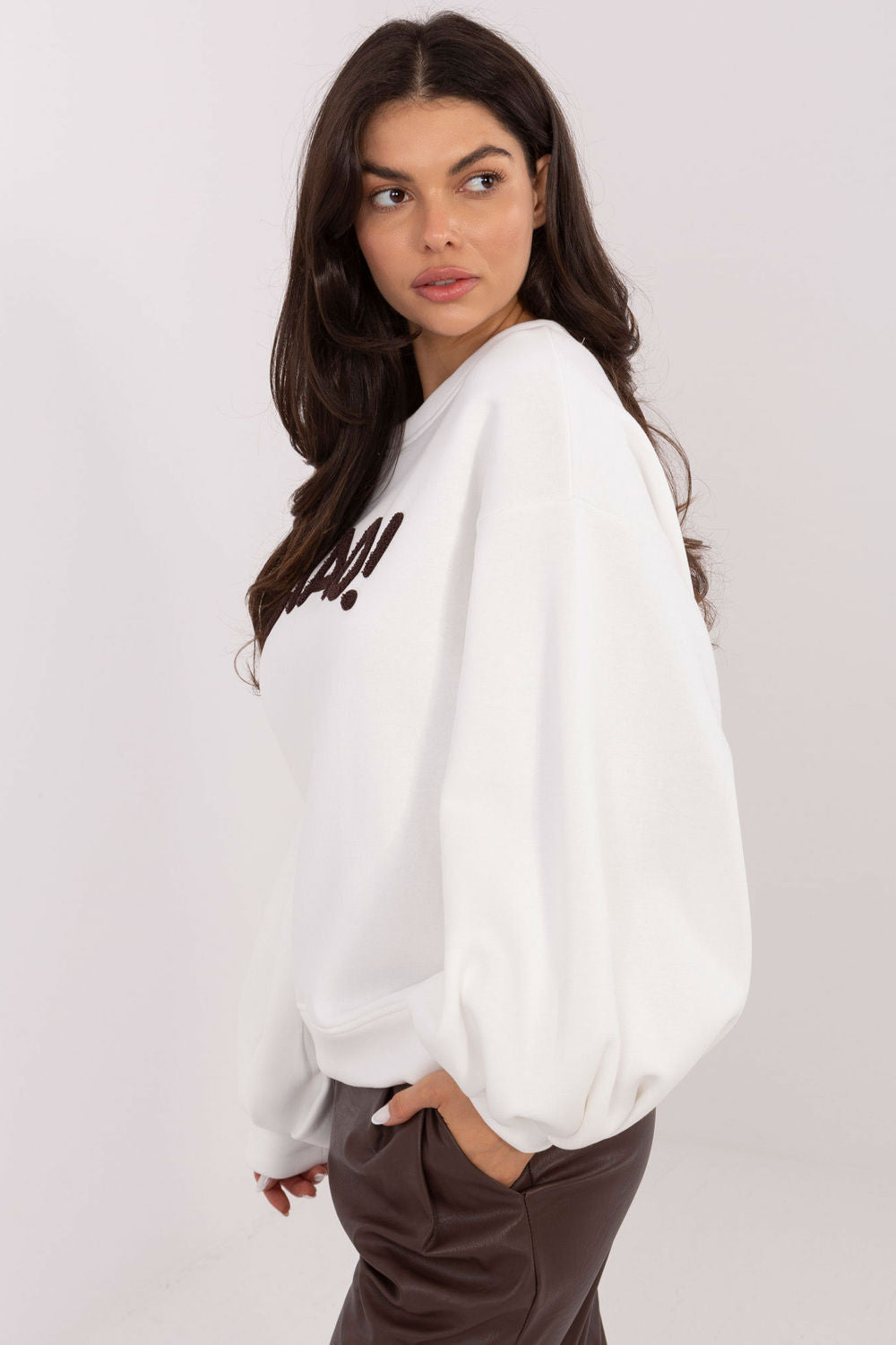 T-shirt femme Rue Paris Sweatshirt Sweatshirt — beige