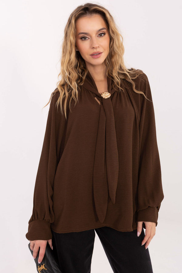 Blouse femme Italy Moda Chemisier Chemisier — brun