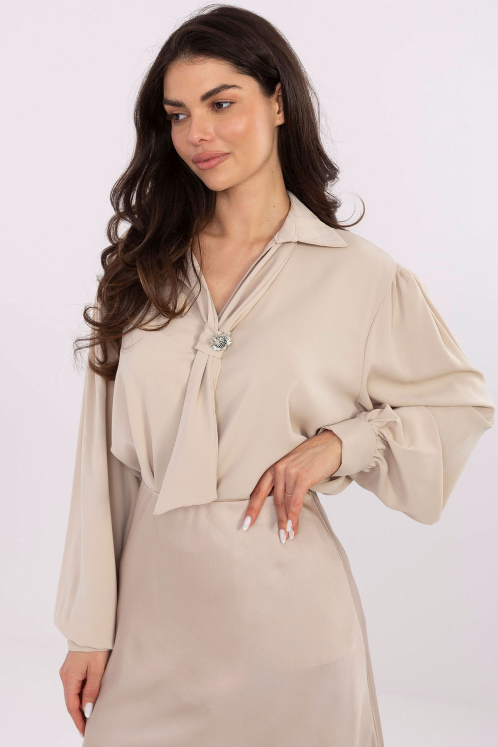 Blouse femme Factory Price Chemisier Chemisier — beige