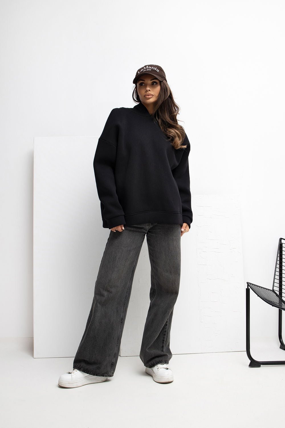 T-shirt femme Rue Paris Sweatshirt Sweatshirt — noir