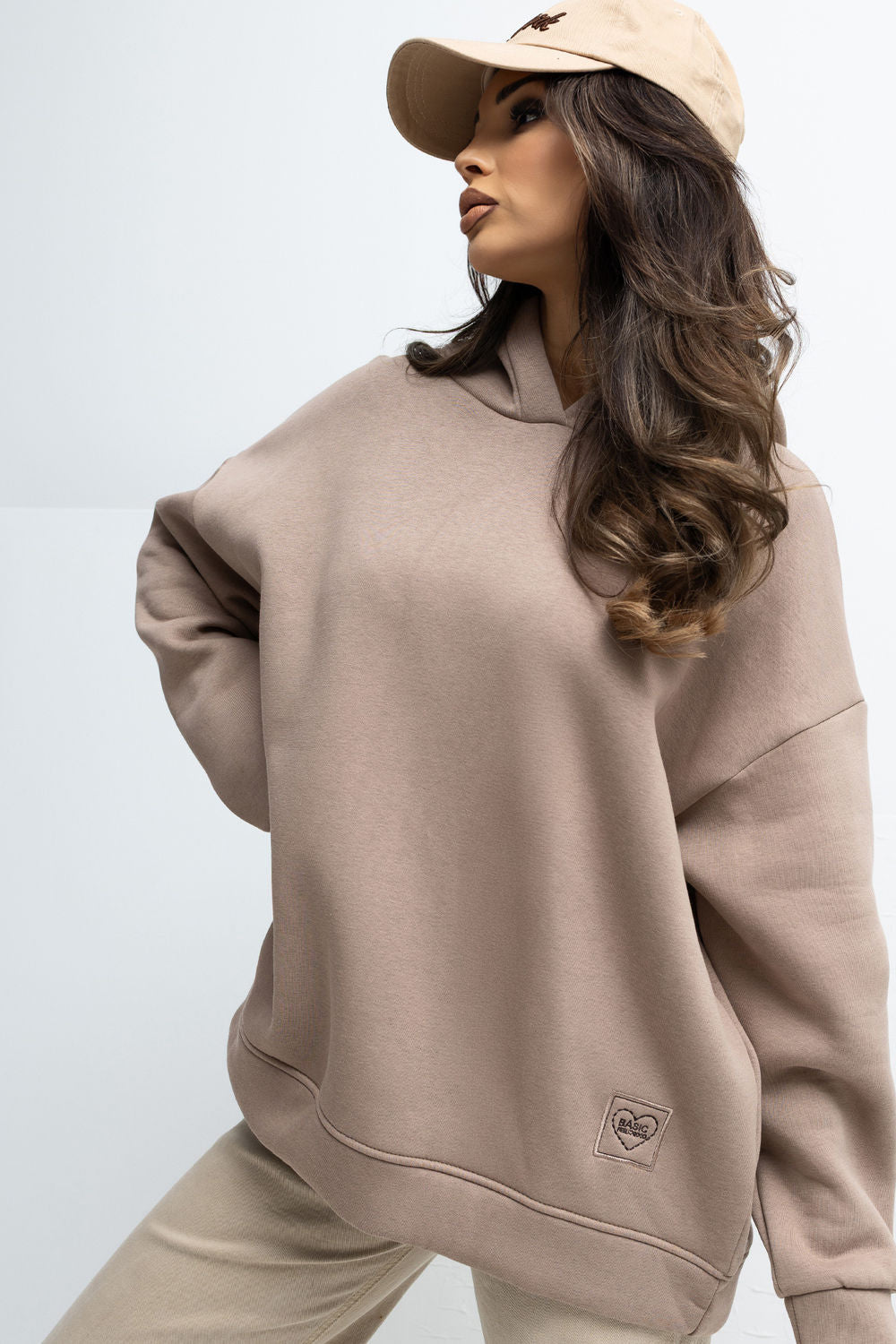 T-shirt femme Rue Paris Sweatshirt Sweatshirt — beige