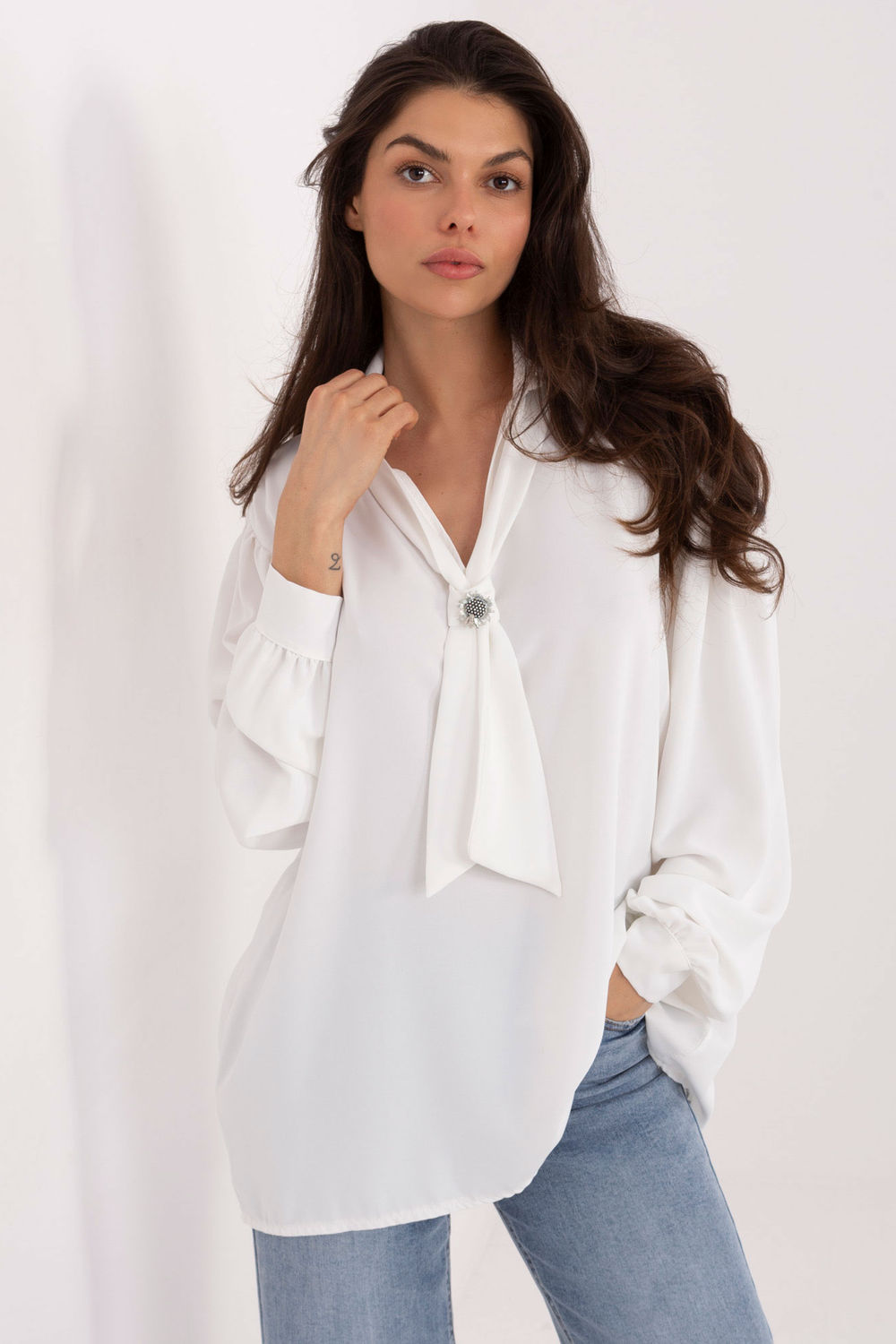 Blouse femme Factory Price Chemisier Chemisier — blanc
