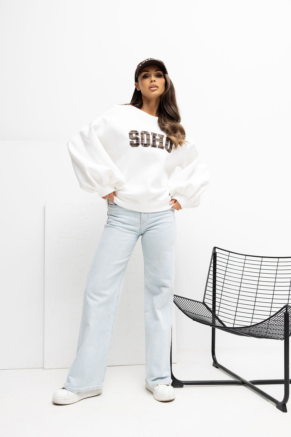 T-shirt femme Rue Paris Sweatshirt Sweatshirt — beige
