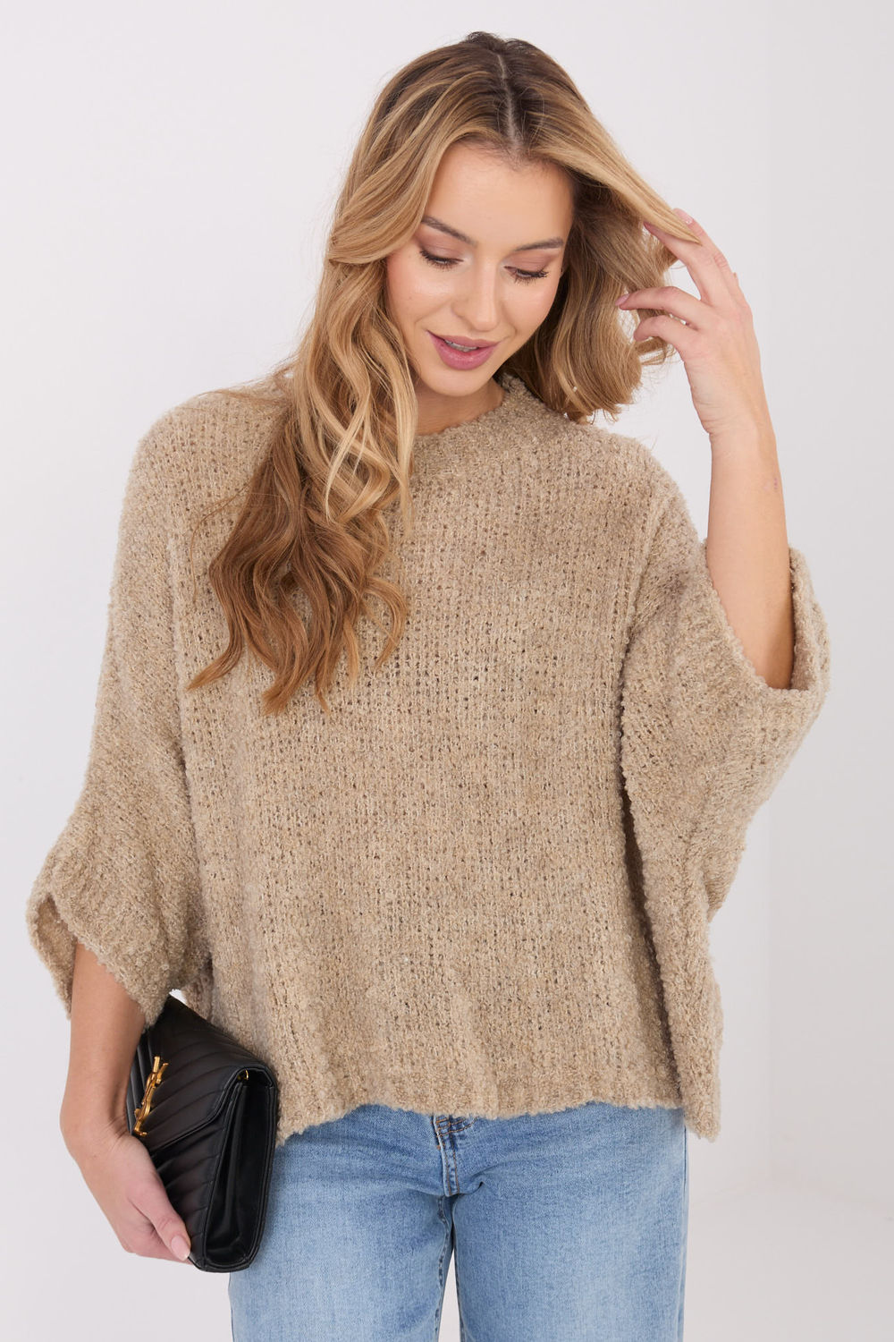 Pull femme Factory Price Chandail Chandail — beige