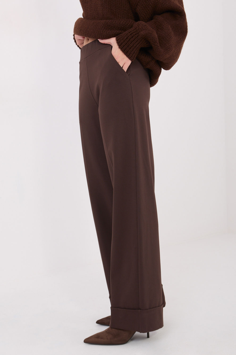 Chaussures à talons femme Rue Paris Pantalon Pantalon — brun