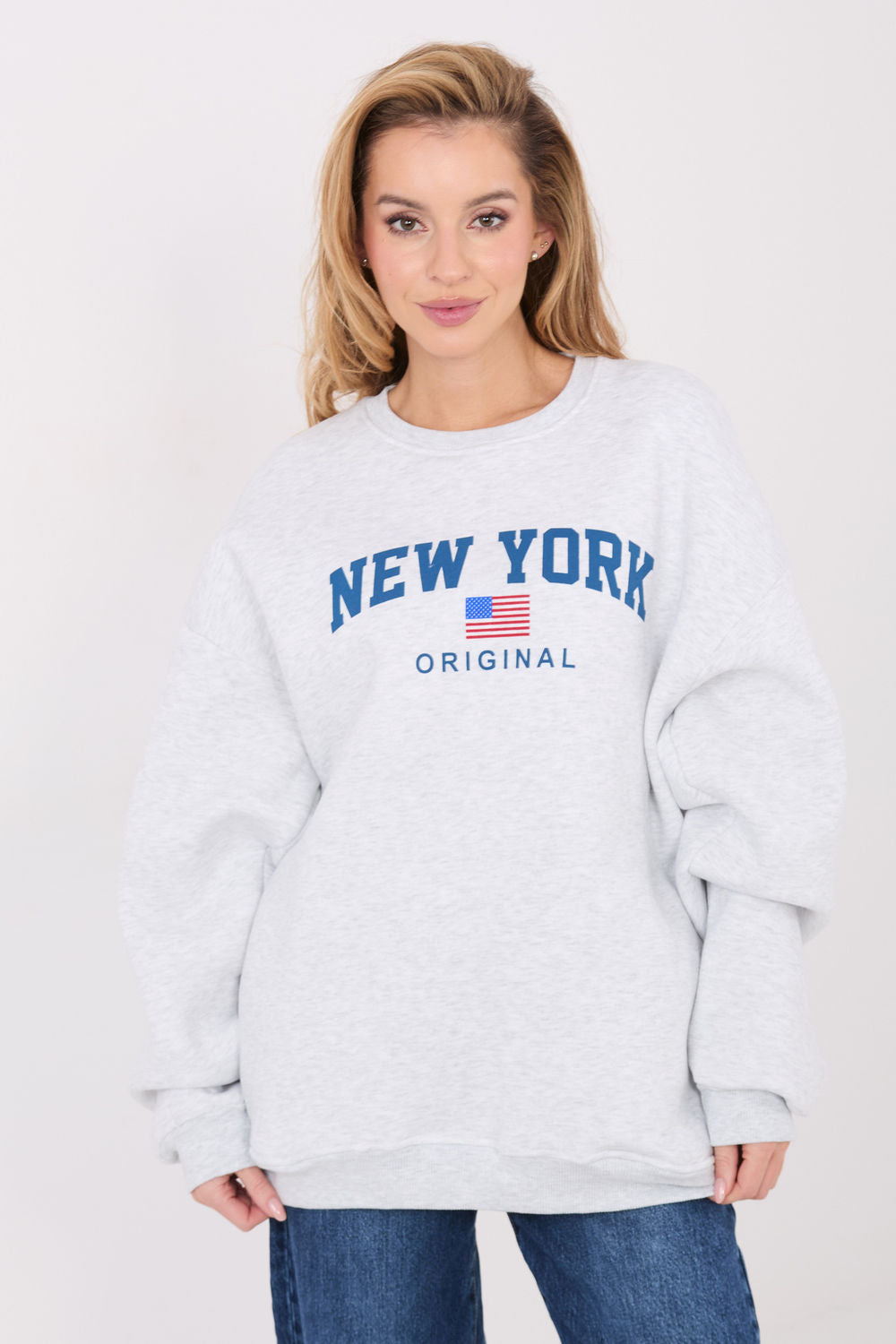 T-shirt femme Factory Price Sweatshirt Sweatshirt — gris