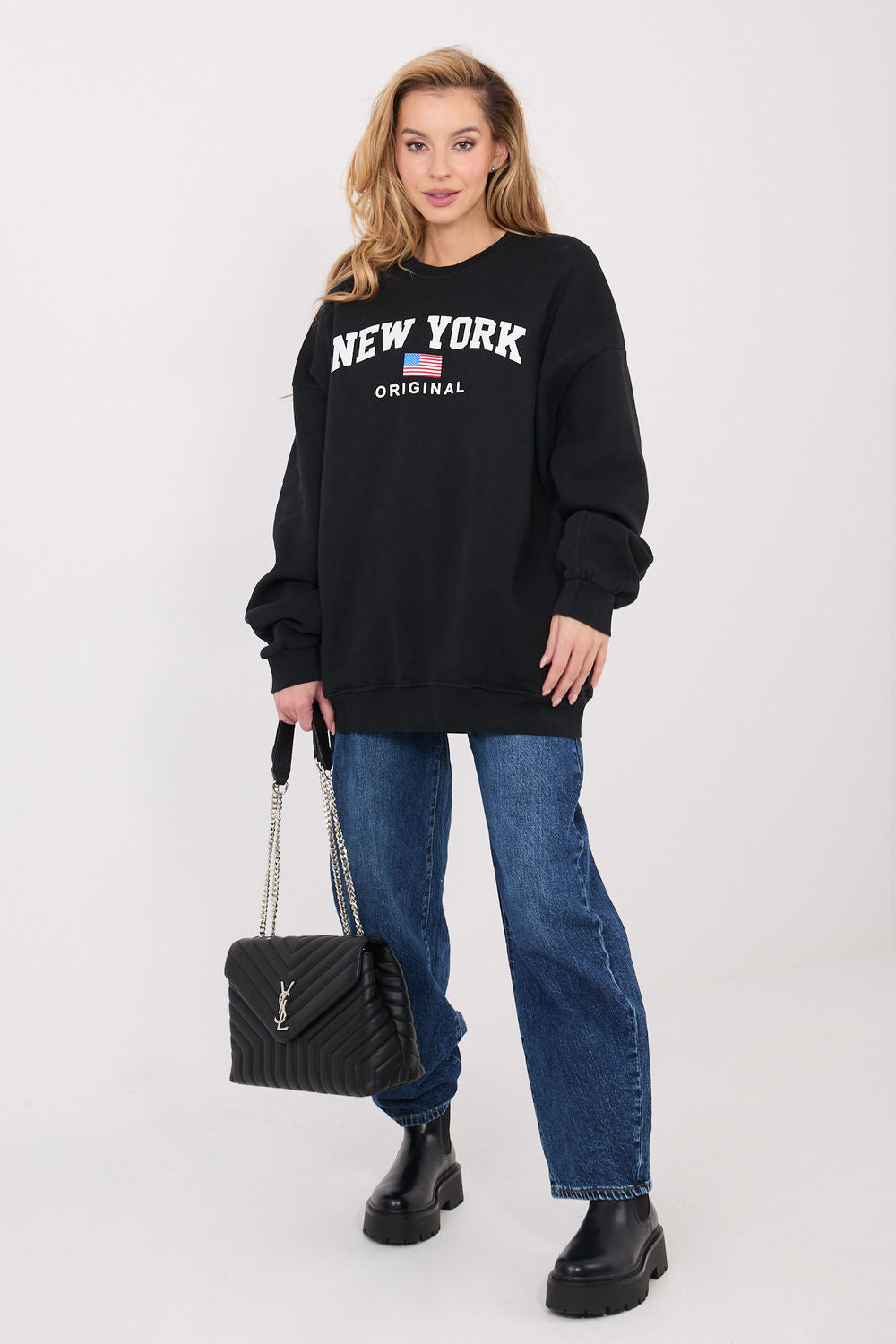T-shirt femme Factory Price Sweatshirt Sweatshirt — noir