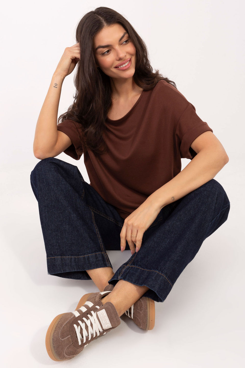 Blouse femme Factory Price Chemisier Chemisier — brun
