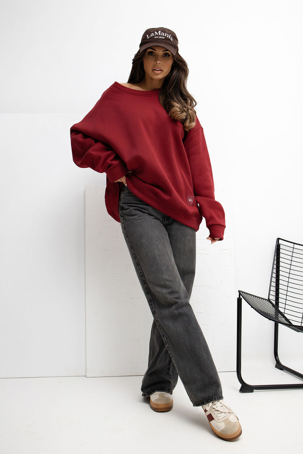 T-shirt femme Rue Paris Sweatshirt Sweatshirt — rouge