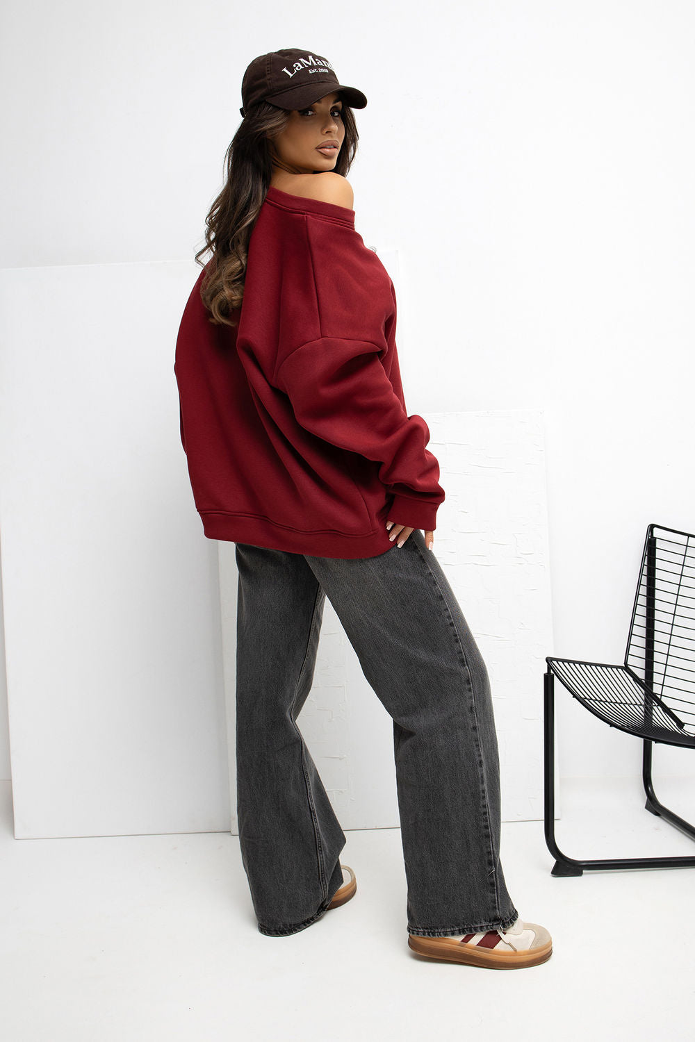 T-shirt femme Rue Paris Sweatshirt Sweatshirt — rouge