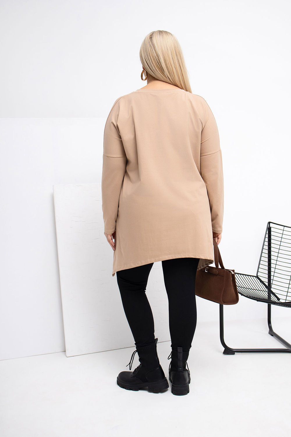 Tunique grande taille femme Relevance — beige