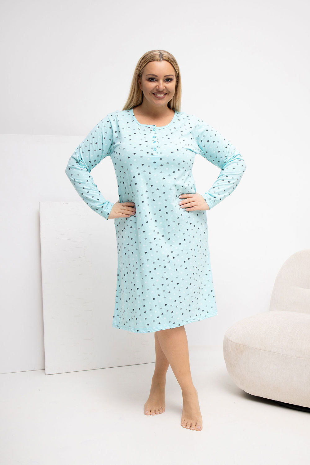 Chemise de nuit Plus Size femme Forever Pink — vert