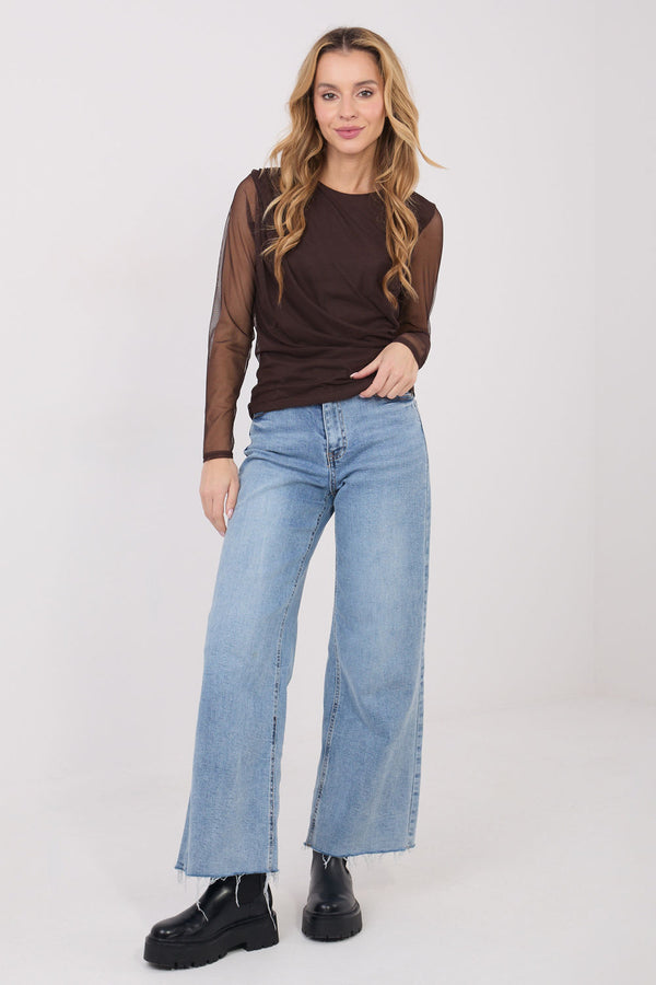 Blouse femme Italy Moda Chemisier Chemisier — brun