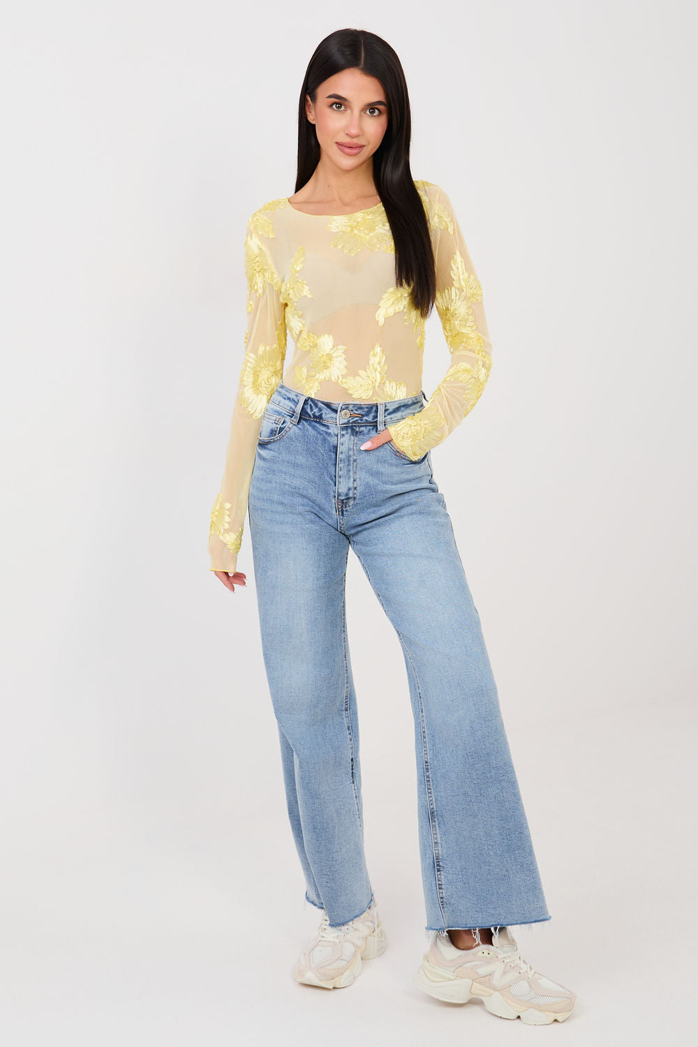 Blouse femme Italy Moda Chemisier Chemisier — jaune