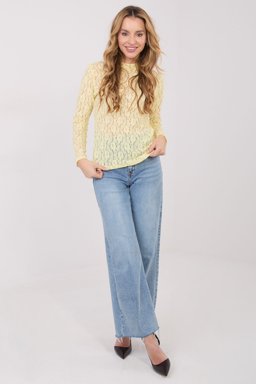 Blouse femme Italy Moda Chemisier Chemisier — jaune