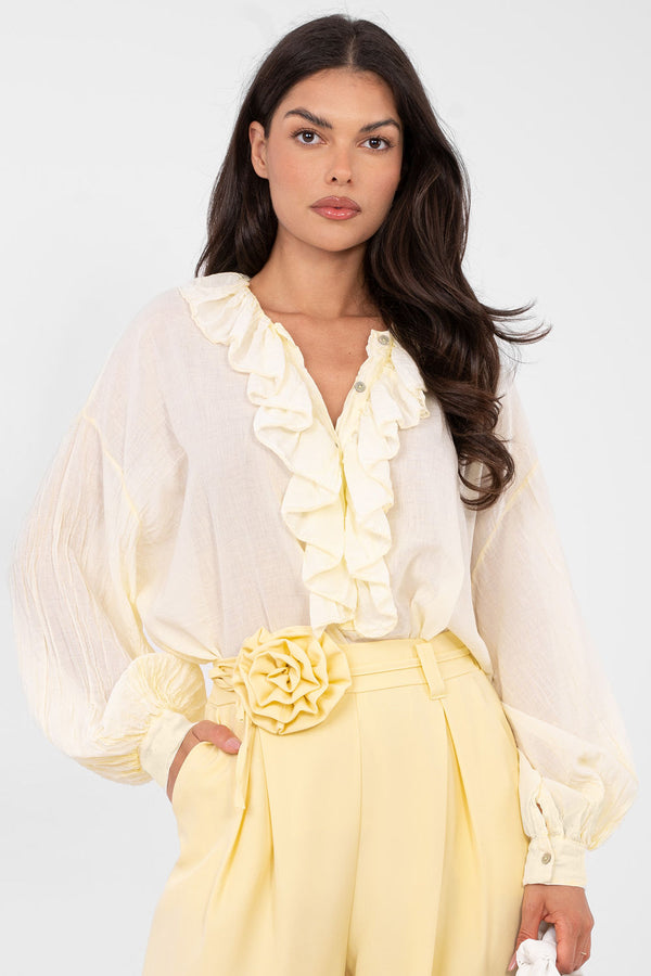 Blouse femme Factory Price Chemisier Chemisier — jaune