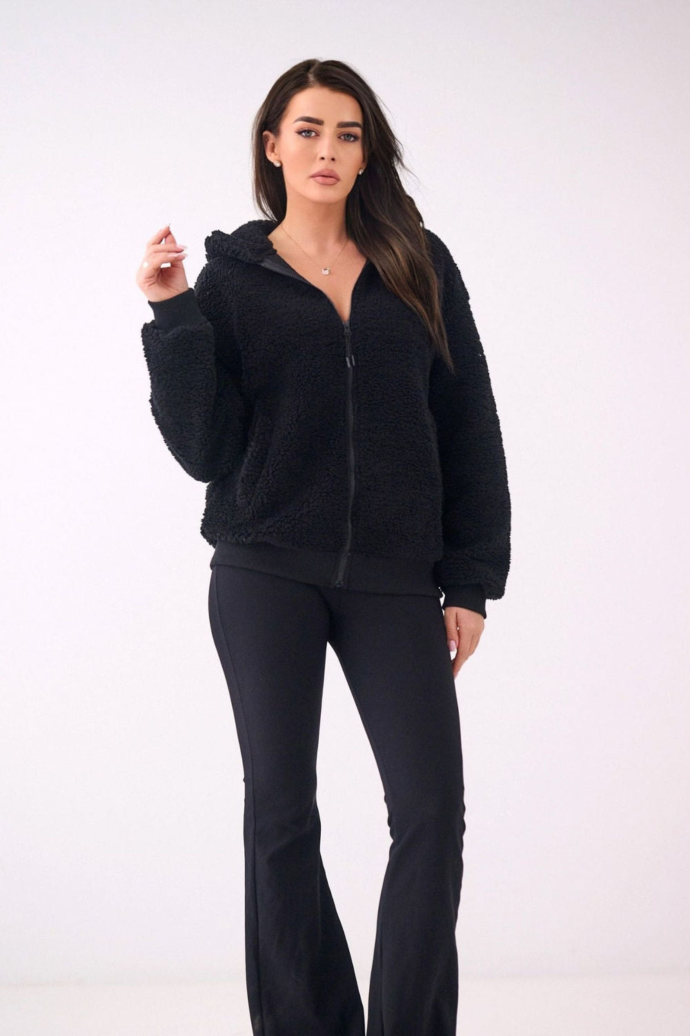 T-shirt femme Factory Price Sweatshirt Sweatshirt — noir