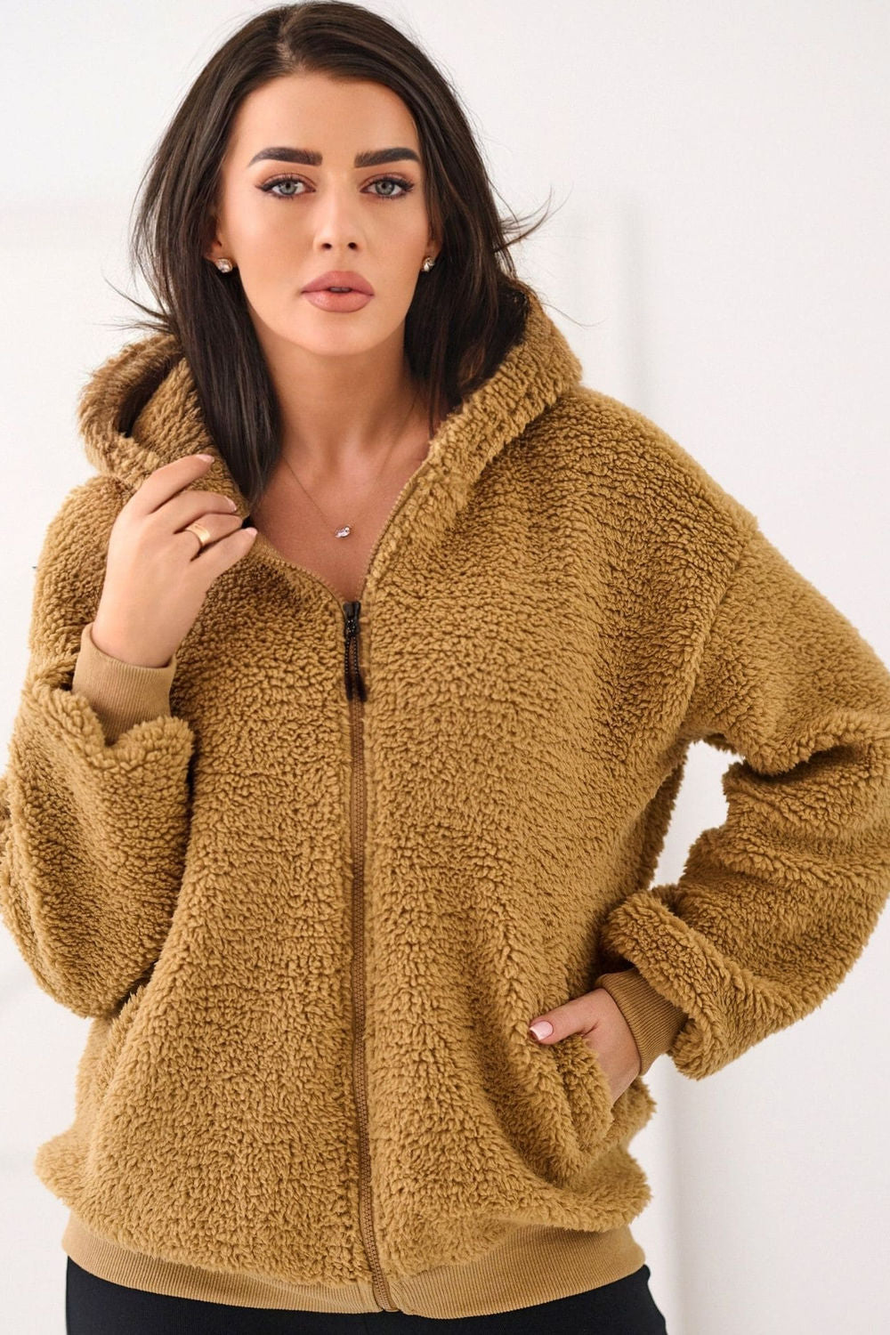 T-shirt femme Factory Price Sweatshirt Sweatshirt — brun