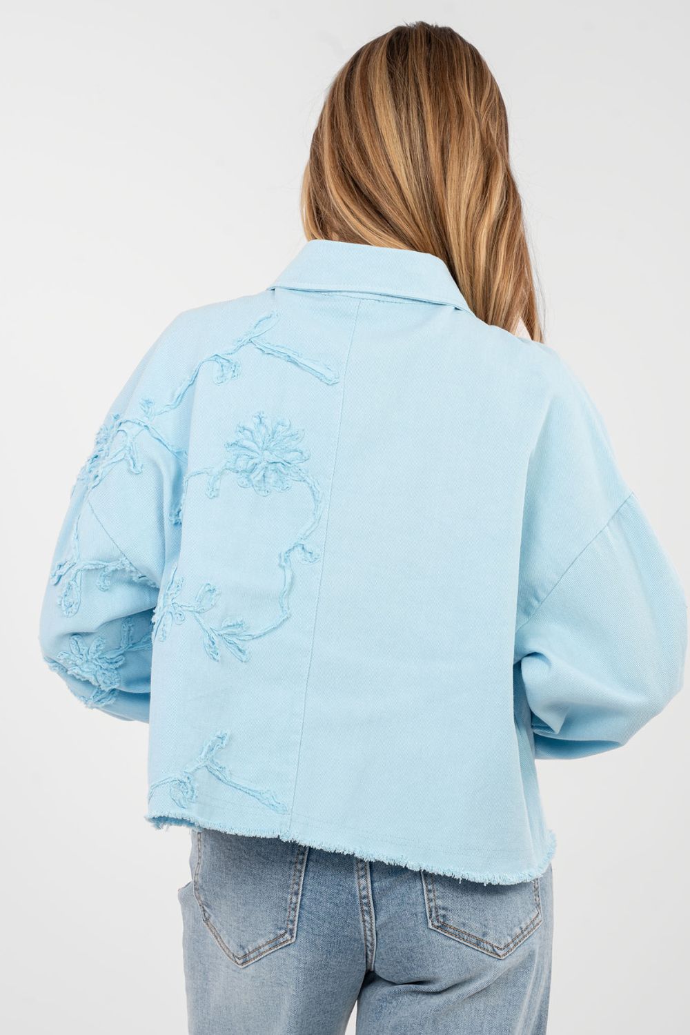 Veste en jean femme Rue Paris — bleu