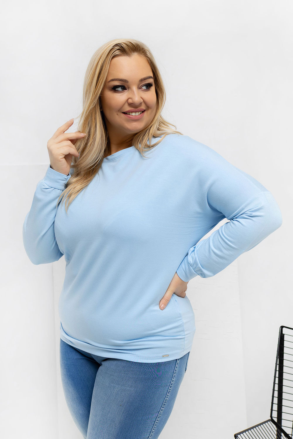 Chemisier grande taille femme Relevance — bleu