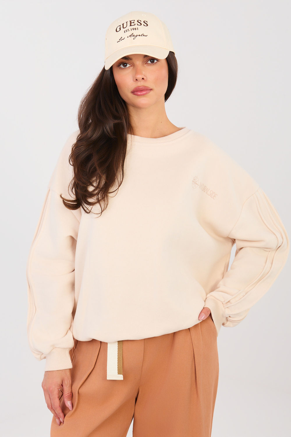 T-shirt femme Factory Price Sweatshirt Sweatshirt — beige