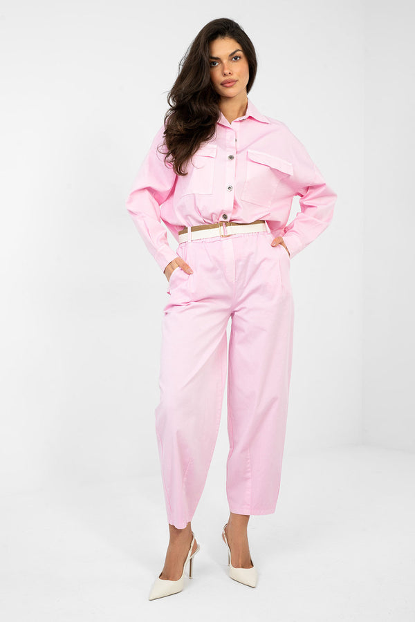 Chaussures à talons femme Italy Moda Pantalon Pantalon — rosé