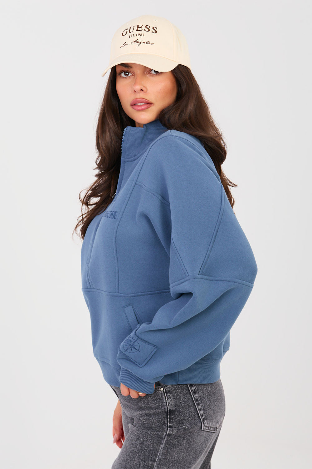 T-shirt femme Factory Price Sweatshirt Sweatshirt — bleu