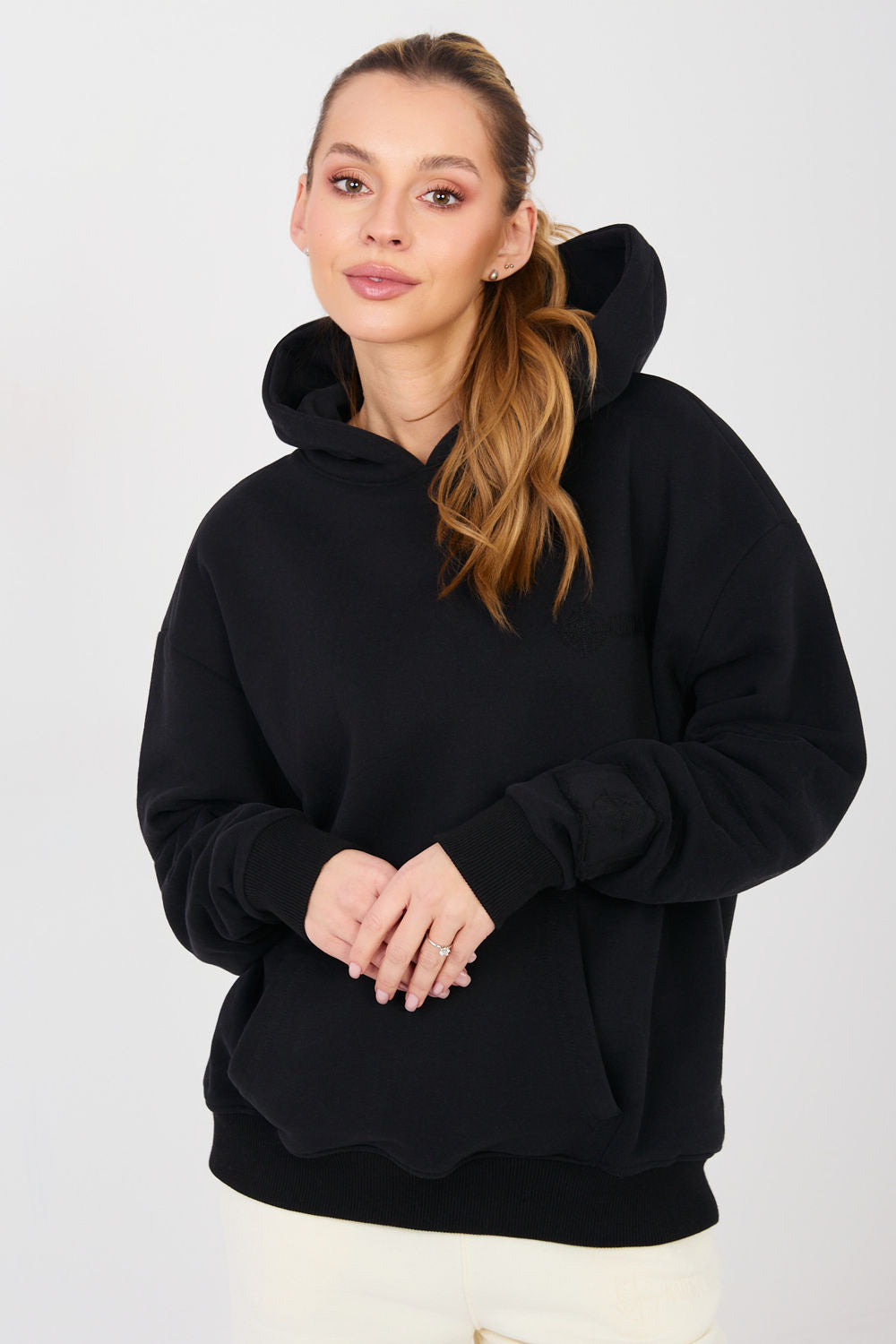 T-shirt femme Factory Price Sweatshirt Sweatshirt — noir