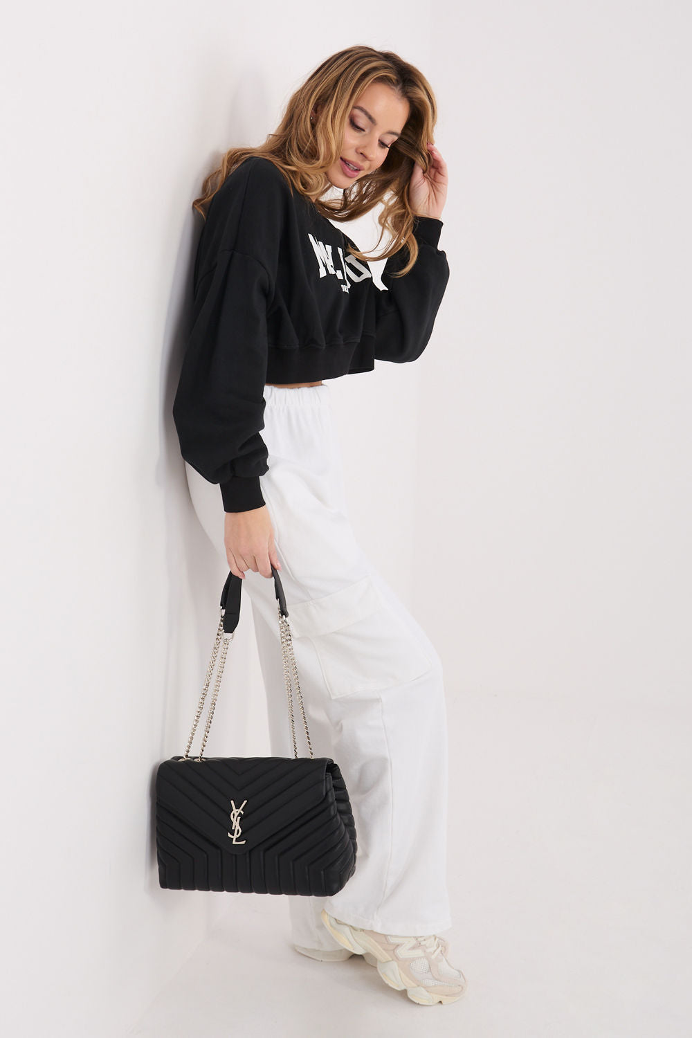 T-shirt femme Factory Price Sweatshirt Sweatshirt — noir