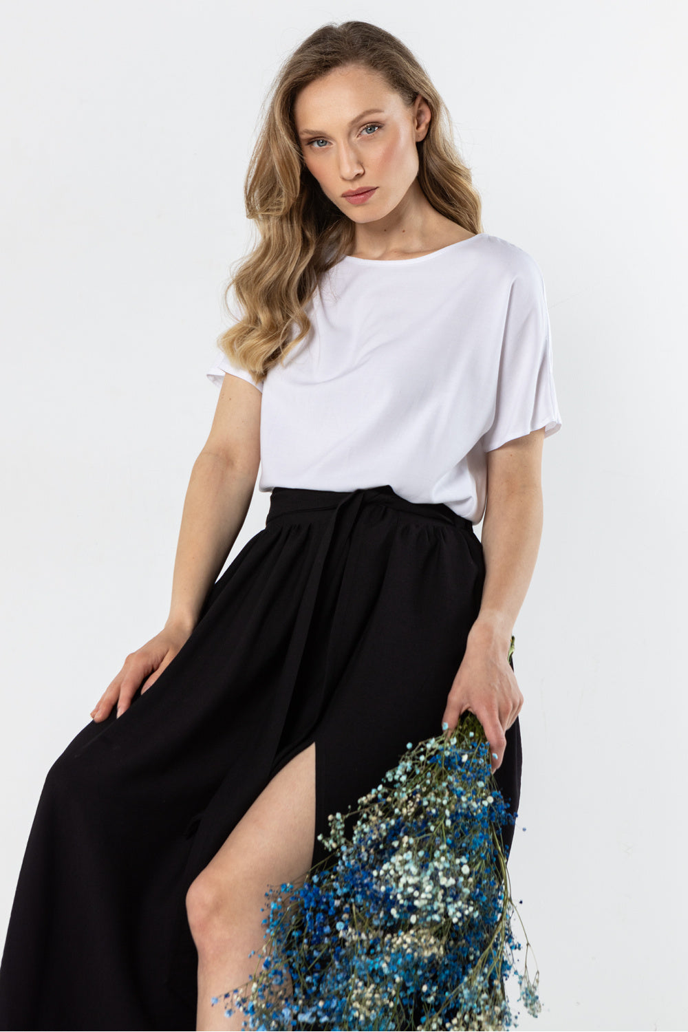 Jupe femme awama Longue Longue — noir