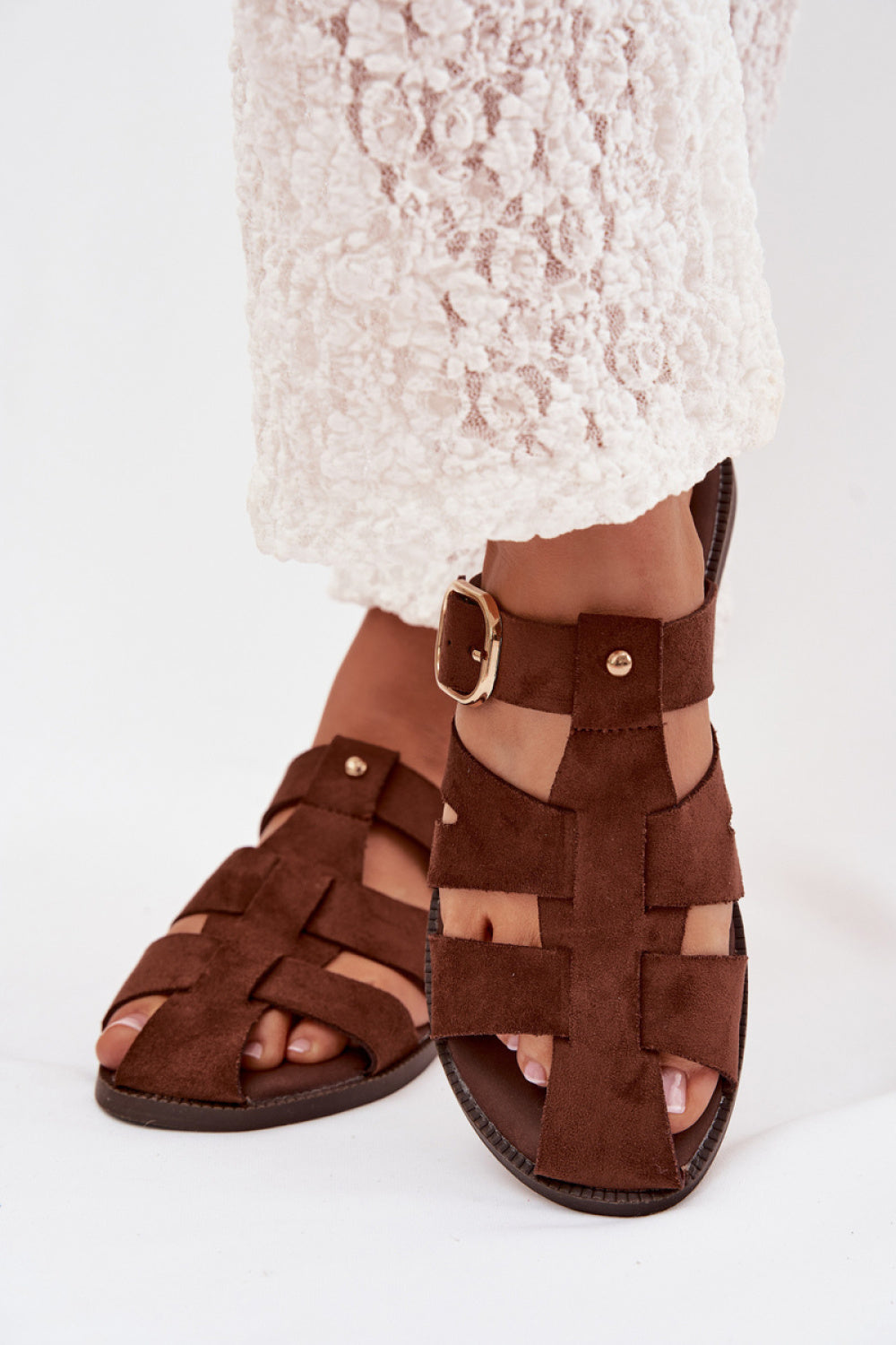 Sandales femme Step in style Clacquettes Clacquettes — brun