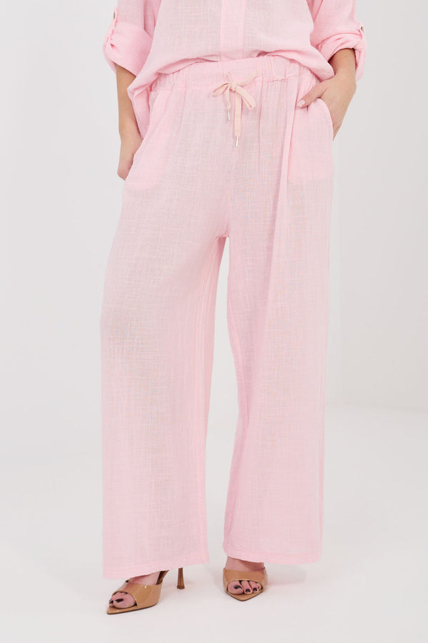 Chaussures à talons femme Italy Moda Pantalon Pantalon — rosé